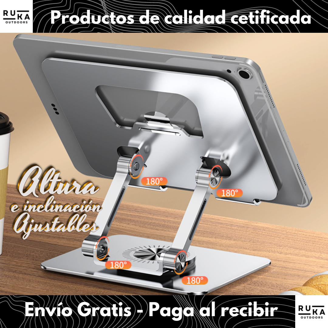 Soporte Tablet Metálico Giratorio + Envío Gratis!
