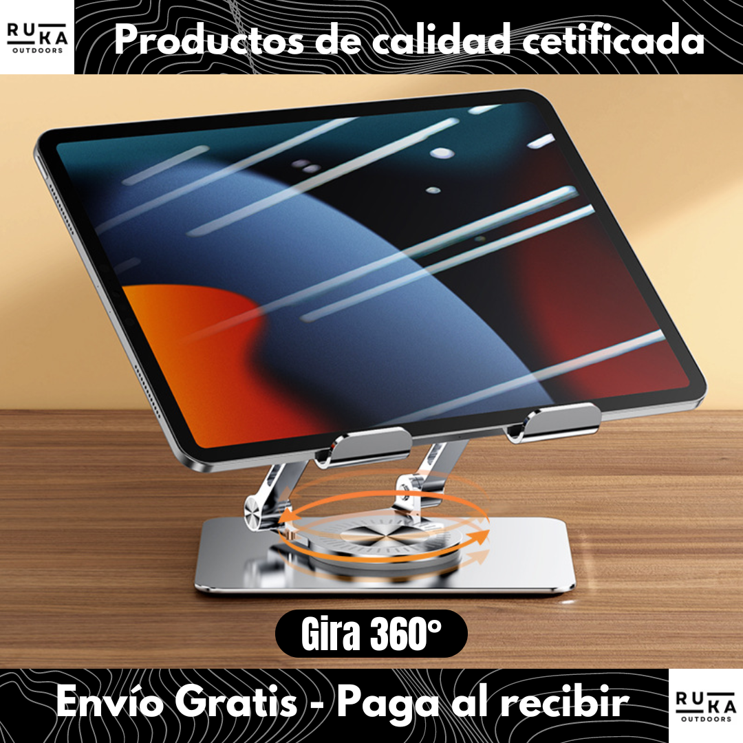 Soporte Tablet Metálico Giratorio + Envío Gratis!