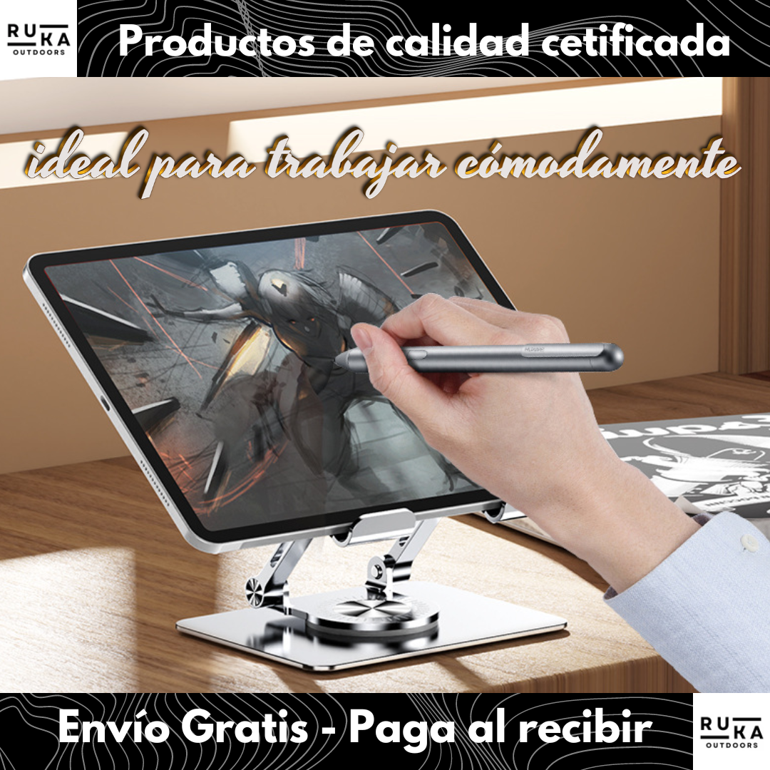Soporte Tablet Metálico Giratorio + Envío Gratis!