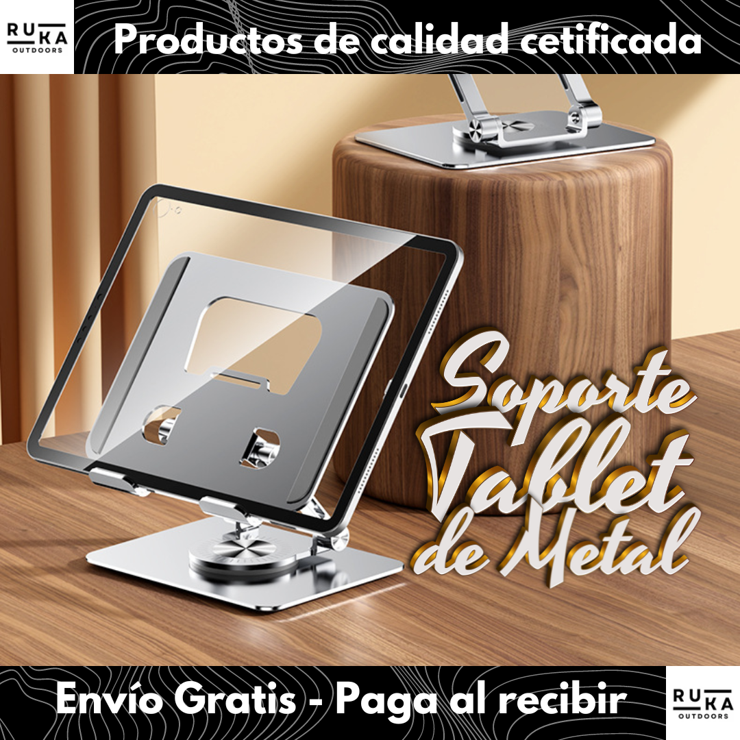 Soporte Tablet Metálico Giratorio + Envío Gratis!
