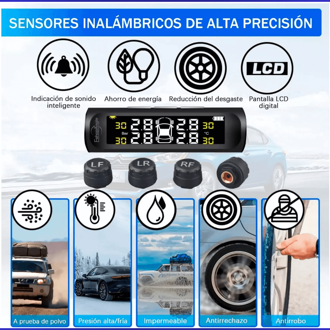 Monitor de Presión neumaticos TPMS