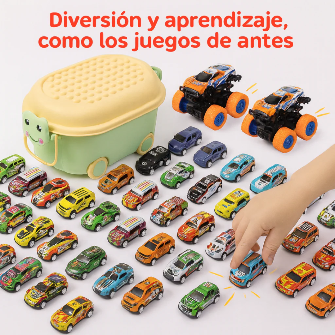 Pack 50 Autos + 2 Monster Truck + Caja de Regalo GRATIS!!