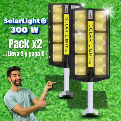 SolarLight® Pack x2 Focos 300W ¡Lleva 2 y paga 1! + ¡Envío Gratis!