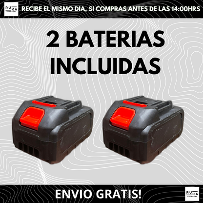 Mini Motosierra Inalámbrica + 2 Baterias + Maletin, Con ENVIO GRATIS!