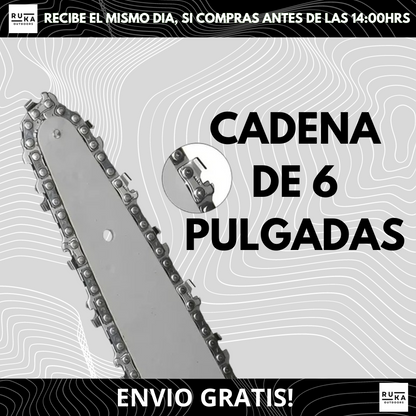 Mini Motosierra Inalámbrica + 2 Baterias + Maletin, Con ENVIO GRATIS!