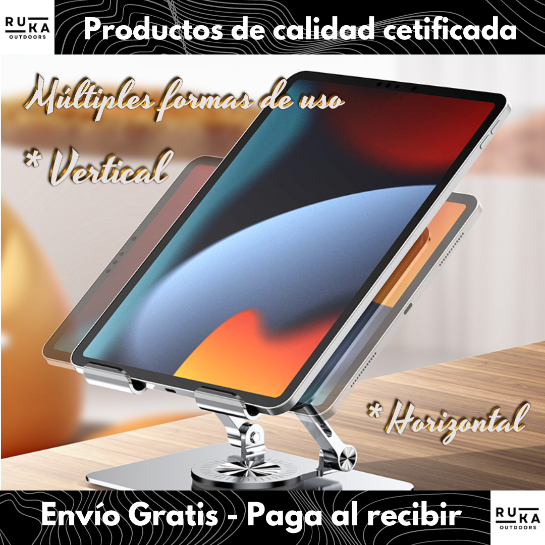 Soporte Tablet Metálico Giratorio + Envío Gratis! 