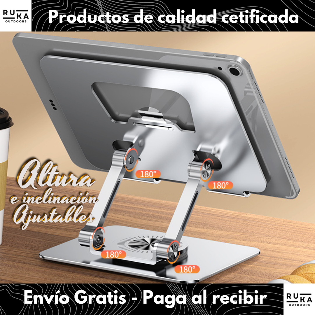 Soporte Tablet Metálico Giratorio + Envío Gratis! 