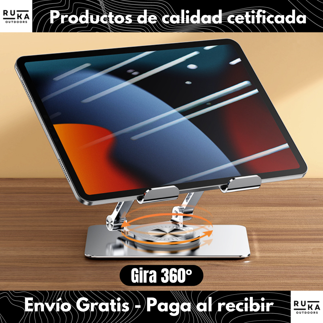 Soporte Tablet Metálico Giratorio + Envío Gratis! 