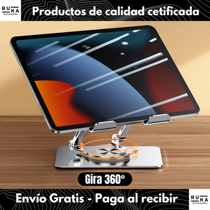 Soporte Tablet Metálico Giratorio + Envío Gratis! 