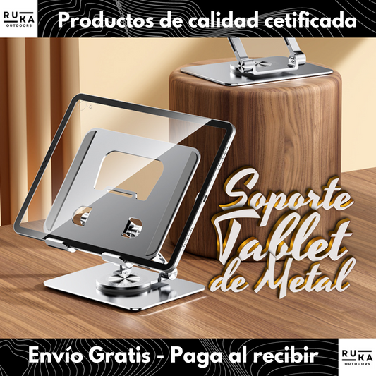 Soporte Tablet Metálico Giratorio + Envío Gratis! 